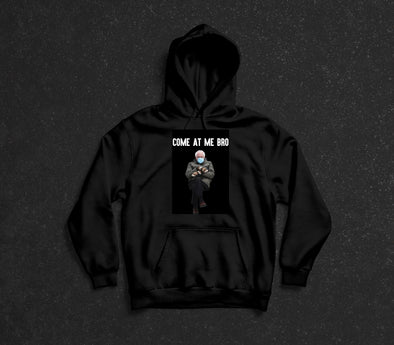 Bernie Come At Me Bro Black Hoodie