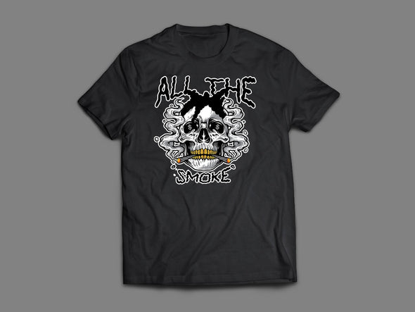 Smoke Logo Black T-Shirt - City Life Supply Co